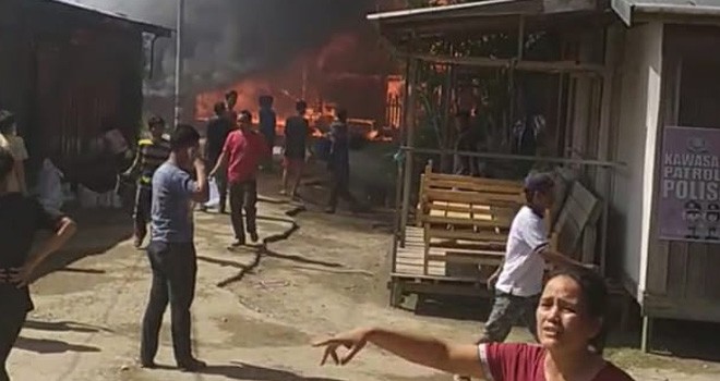 Kebakaran Terjadi di Teluk Nilau.