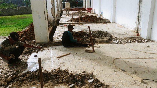 Proyek Rehab Kantor Bupati 4,9 Milyar Pakai Fasiltas Negara.