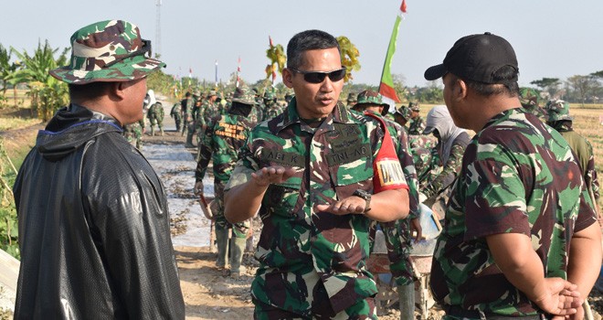 Dansatgas TMMD Kodim Demak wujudkan impian warga Dukuh Duduk.