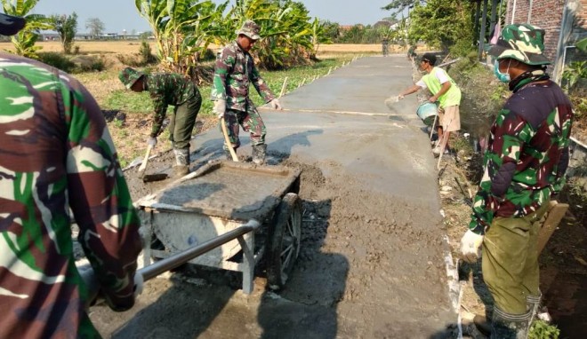 Jalan TMMD Jadi Kami Akan Gelar Syukuran.