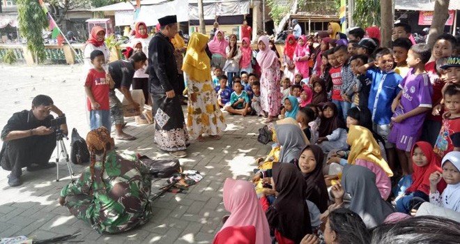 Serma Paijan, Identik Hiburan Gratis Bagi Warga Sasaran TMMD.