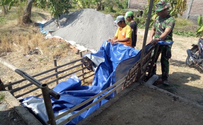 TNI Dorong Warga Sasaran TMMD Untuk Budidaya Lele.