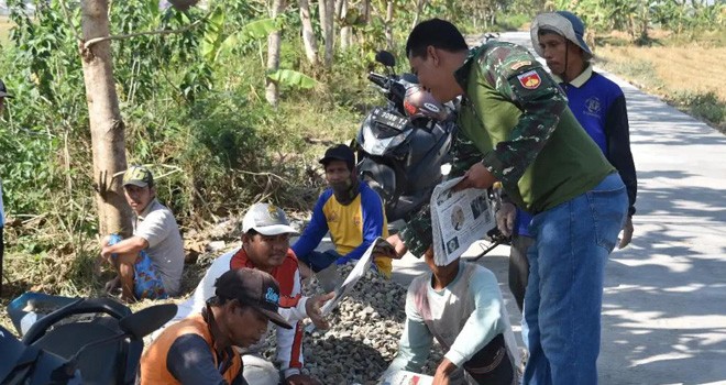 Satgas TMMD Galakkan Gemar Membaca.
