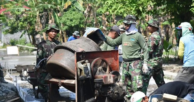 Kedatangan Satgas TMMD memberikan Banyak Manfaat Bagi warga.