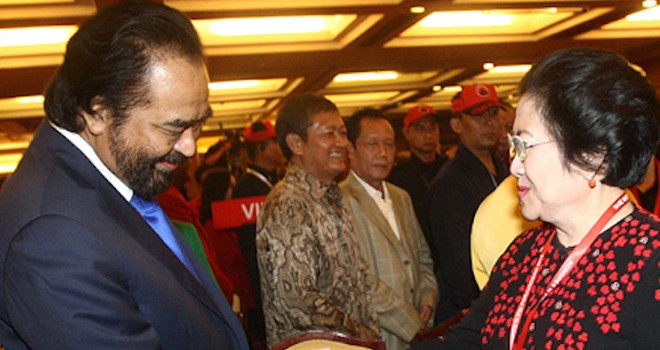 Surya Paloh dan Megawati. Foto : Net