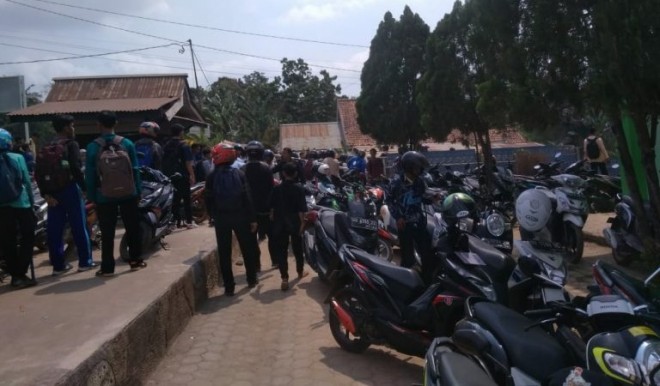 Tawuran Dua Sekolah di Kota Jambi.