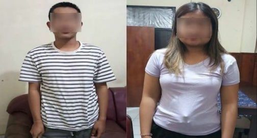 Dua dari tiga tersangka pesta sabu sabu yang berhasil di tangkap Polisi.