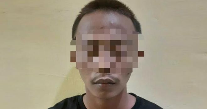 Pelaku pencurian dengan kekerasan (Curas) saat diamankan Polisi.