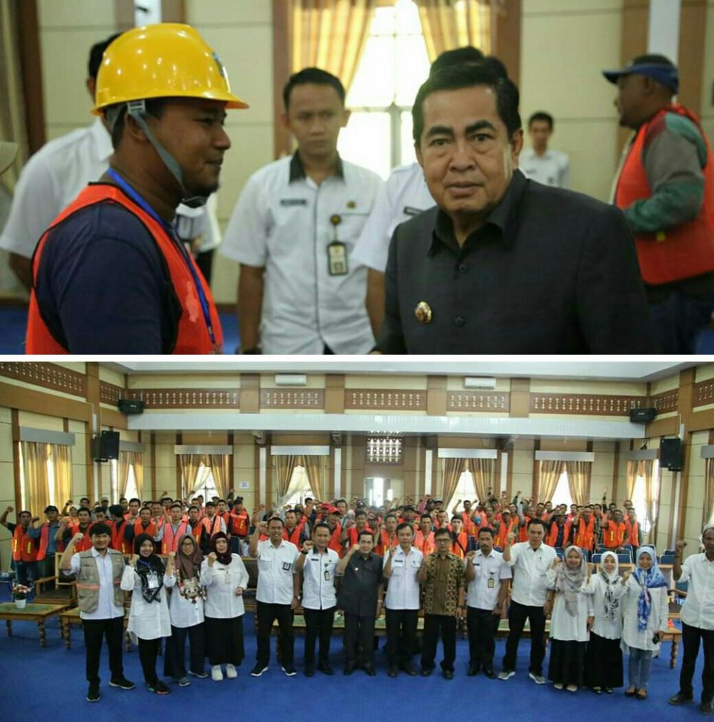 Walikota Sungai Penuh buka Pekan Jasa Konstruksi Kota Sungai Penuh tahun 2019, Rabu (14/08).