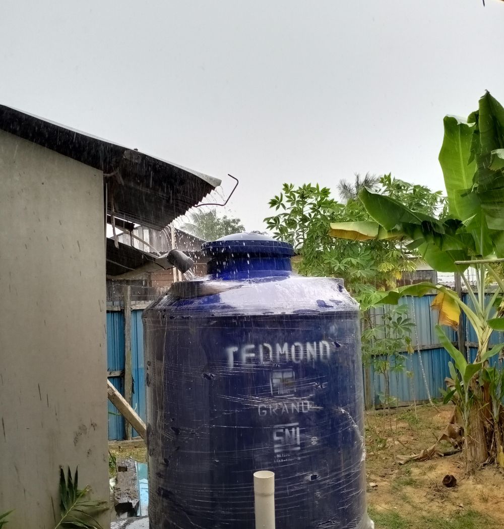 Kota Kuala Tungkal dibasahi oleh air hujan.