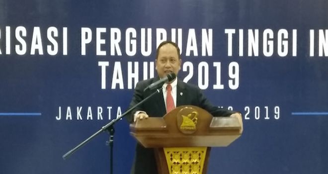 Menristekdikti Mohamad Nasir.
