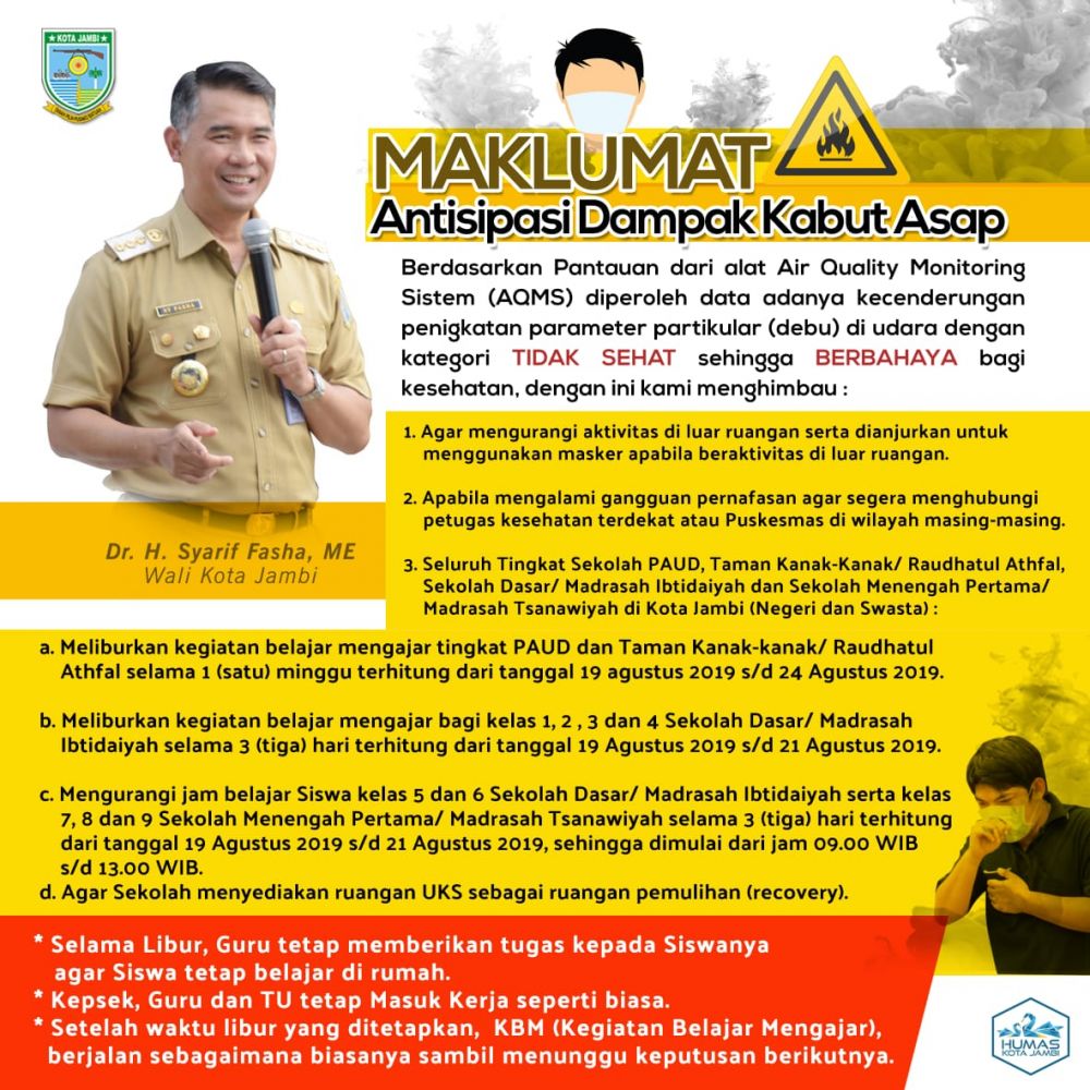 Walikota Fasha Keluarkan Maklumat.

