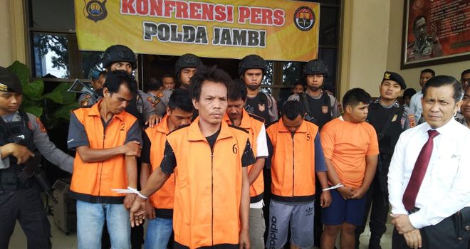 Press Release di Mapolda Jambi.