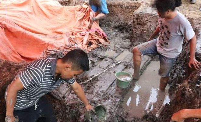 situs perahu kuno di Desa Lambur di Kecamatan Muara Sabak Timur, Kabupaten Tanjung Jabung Timur (Tanjabtim).