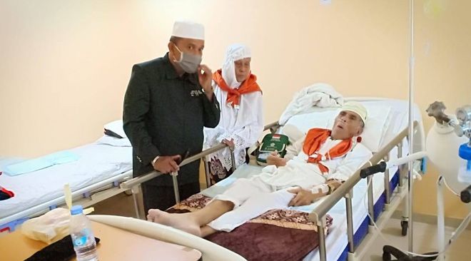 Jemaah Saat dirawat di RS mekkah.