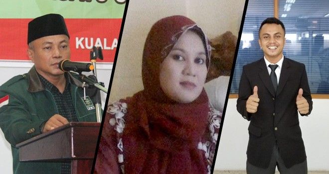 H Hamid, Hj Nurasiah dan Muhammad Zaki.