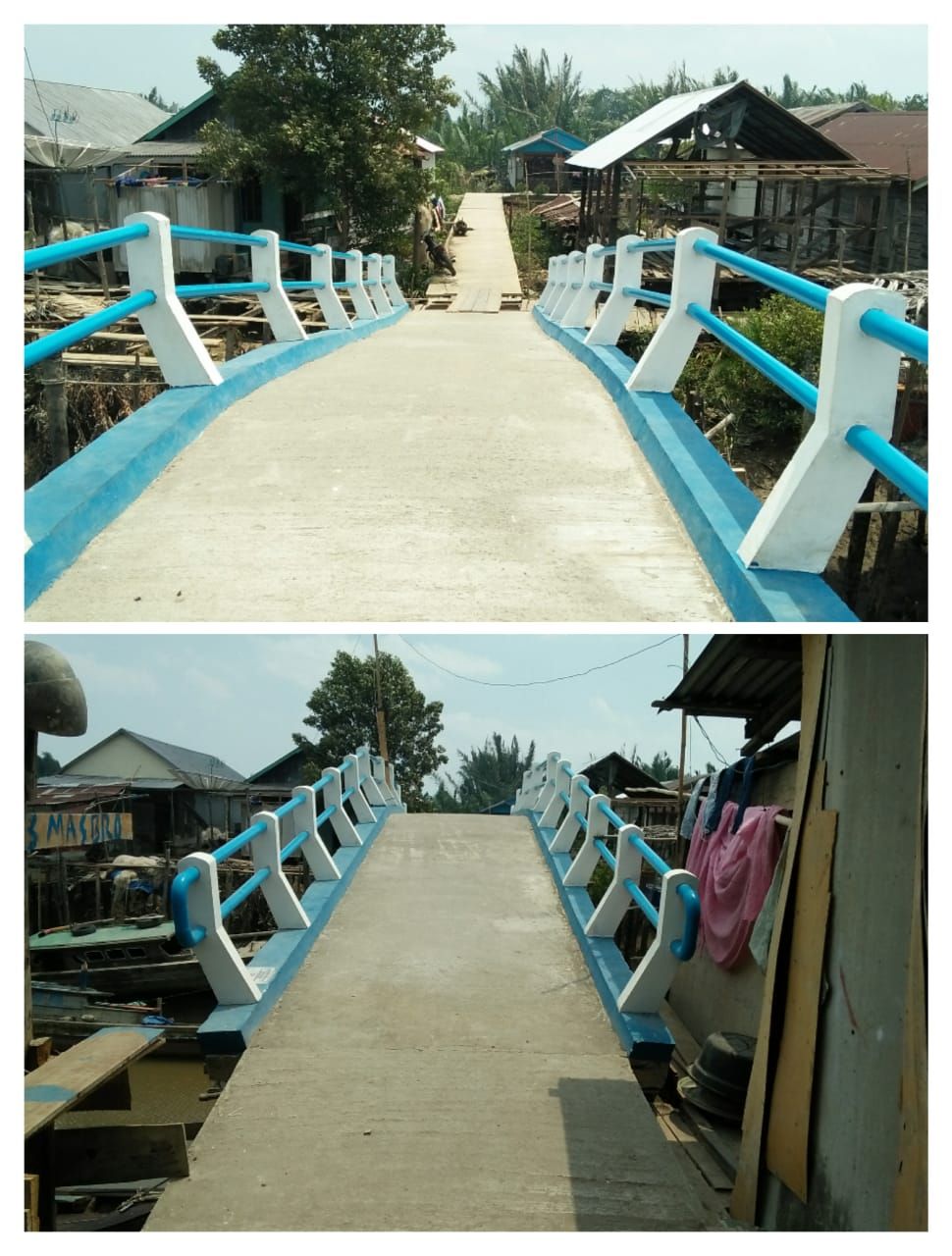 Pembangunan Jembatan dan Jalan Dana Kelurahan Tanjung Solok, Masyarakat Respon Positif.
