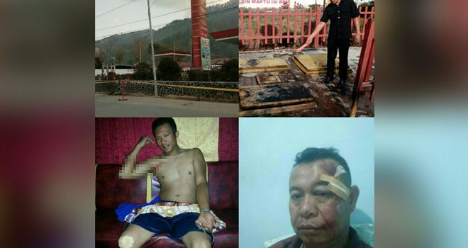 Anggota Damkar Alami Luka Bakar.