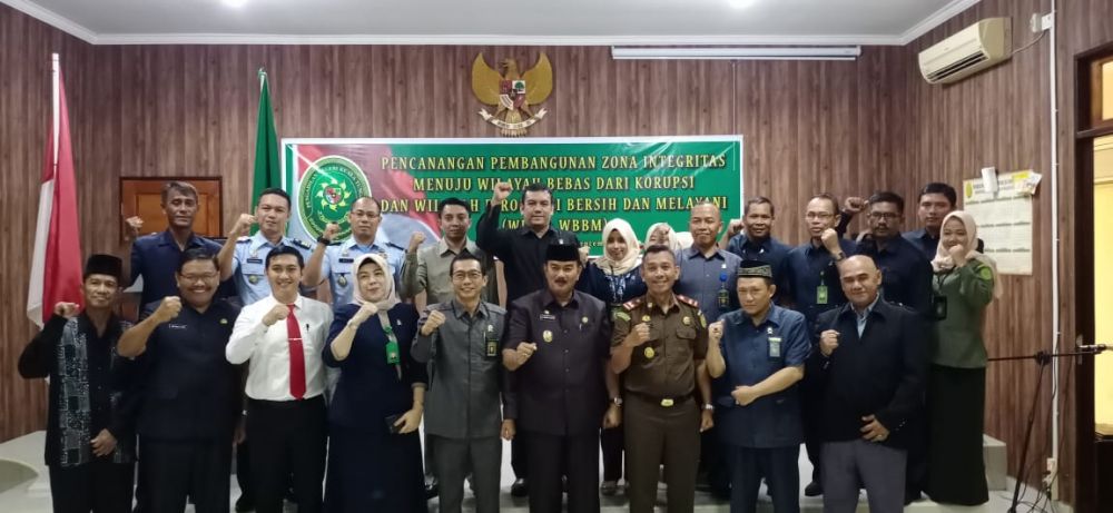 PN Kualatungkal Gelar Pencanangan Zona Integritas Bebas Korupsi.


