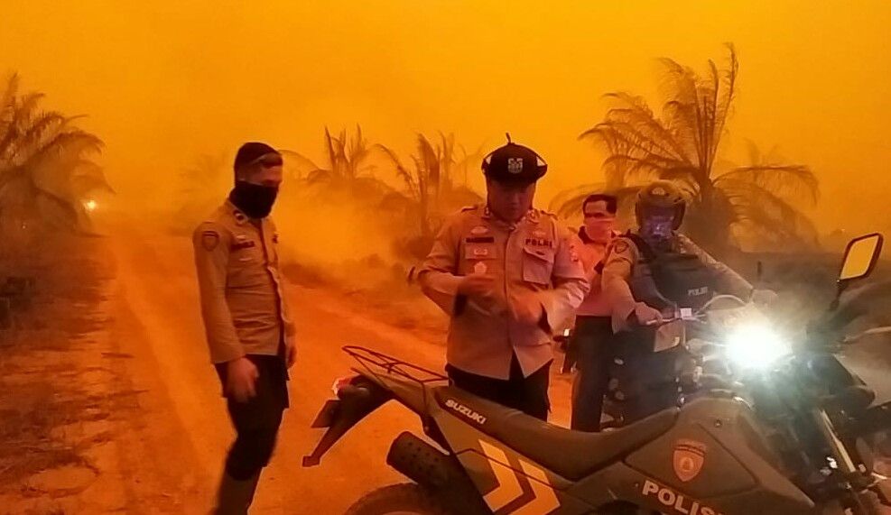 Karhutla di salah satu kawasan di Provinsi Jambi.