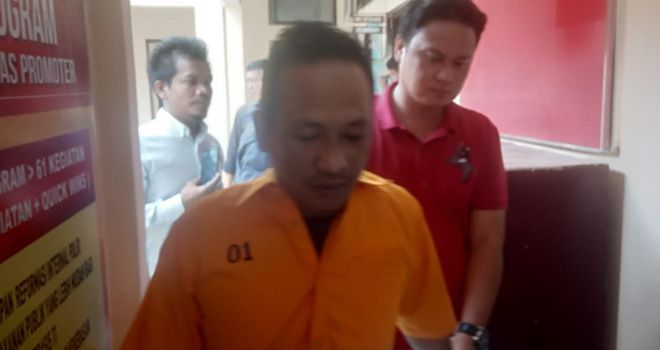 Abdul Kamal, pelaku penusukan Suryanto (41) warga Kebon Jeruk RT. 07 Kelurahan Payo Lebar beberapa waktu lalu. 
