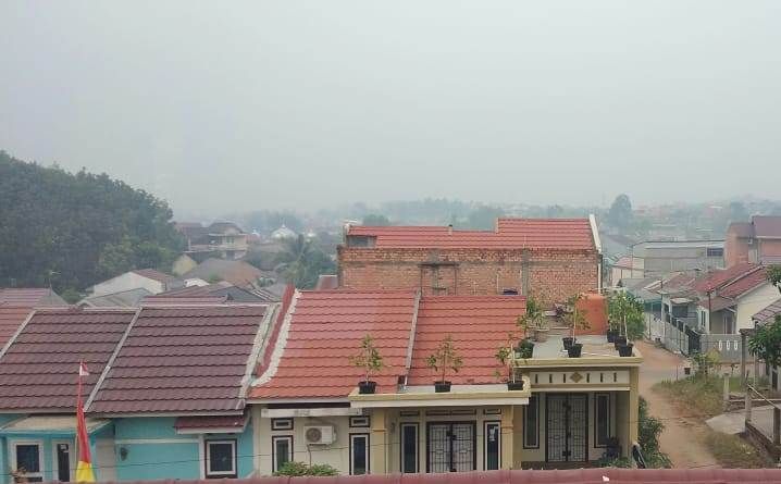 Kondisi kabut asap di Kota Jambi hari ini (23/09).