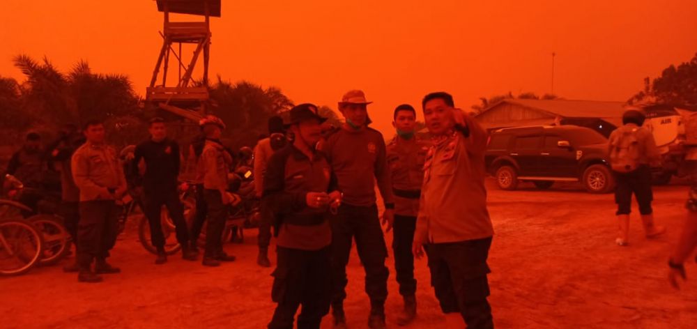 Fenomena langit yang memerah di Kumpeh