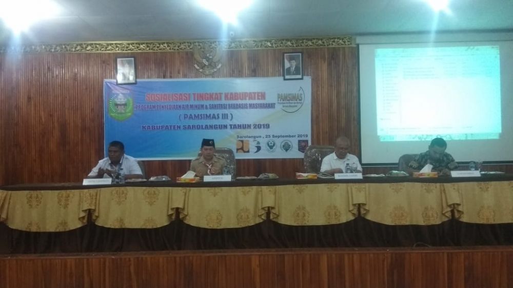 Sosialisasi Pamsimas III tingkat Kabupaten.