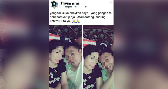 Foto mesra dengan seorang laki-laki yang diduga salah seorang pejabat di salah satu instansi Pemkab Kerinci.