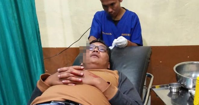 Pegawai Bank BRI di Sungai Penuh Dibacok Oknum Aparat.