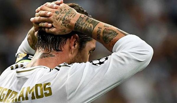 Kapten Real Madrid Sergio Ramos. 