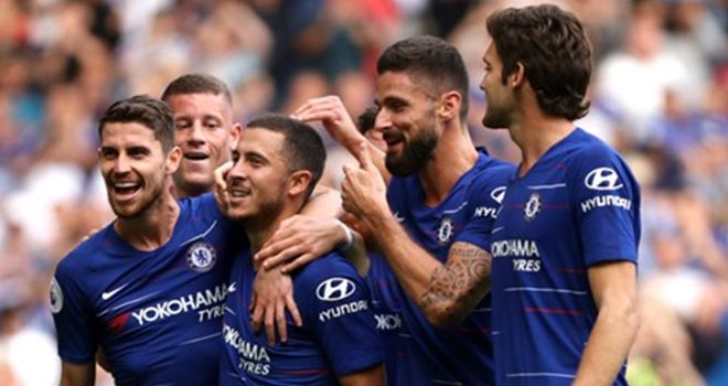 Selebrasi Para Pemain Chelsea FC.