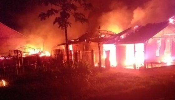 Kebakaran di Rantau Rasau Hanguskan Rumah, Kosan dan TK Nurul Islam.