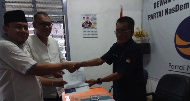 Walikota Jambi Sy Fasha juga mengambil formulir NasDem