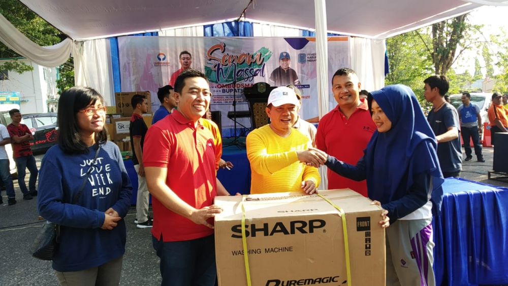 Ombudsman Jambi Sukses Gelar Sosialisasi Bertajuk Senam Massal di Merangin.
