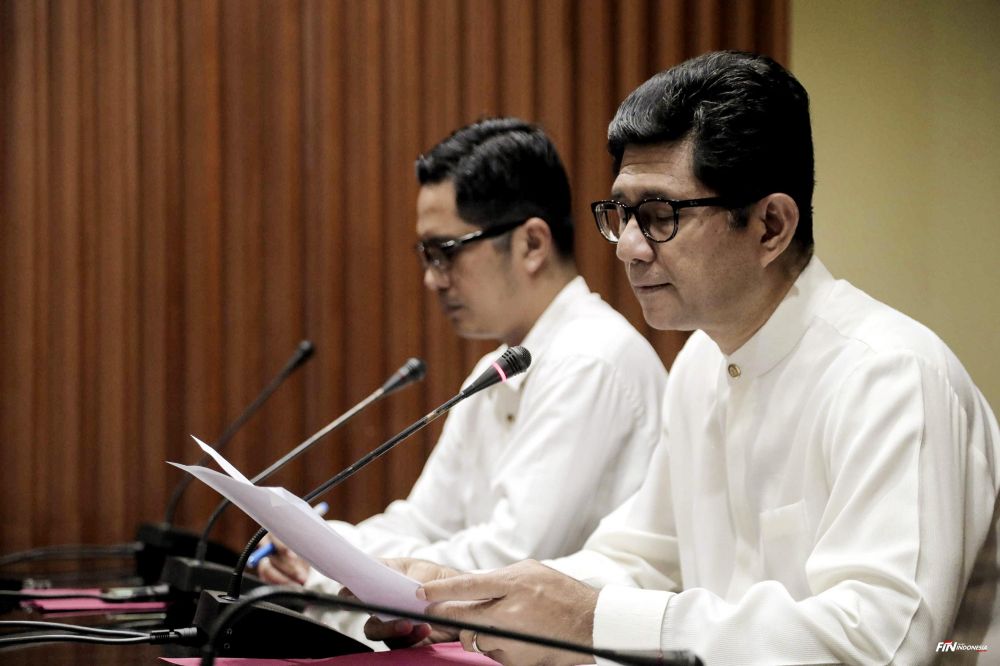 Wakil Ketua Komisi Pemberantasan Korupsi (KPK), Laode M Syarif dan Juru Bicara KPK, Febri Diansyah.