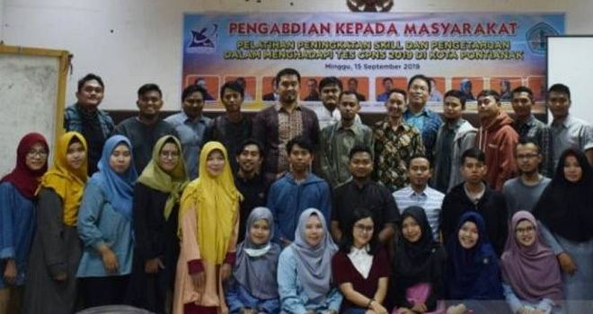 Peserta pelatihan CPNS PKM Polnep. 