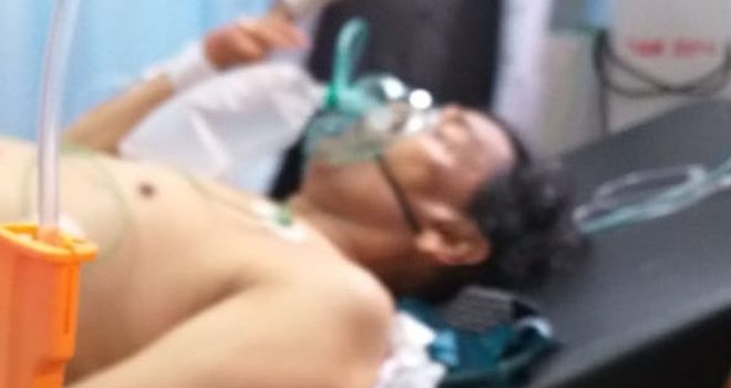 Wiranto saat menjalani perawatan medis di RSPAD Gatoto Soebroto, Jakarta.
