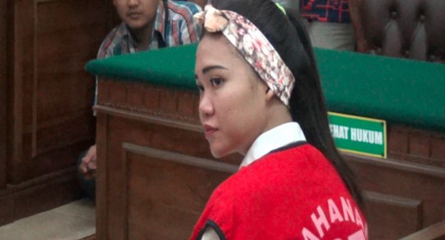 Novita, ibu hamil yang sembunyikan sabu-sabu. 