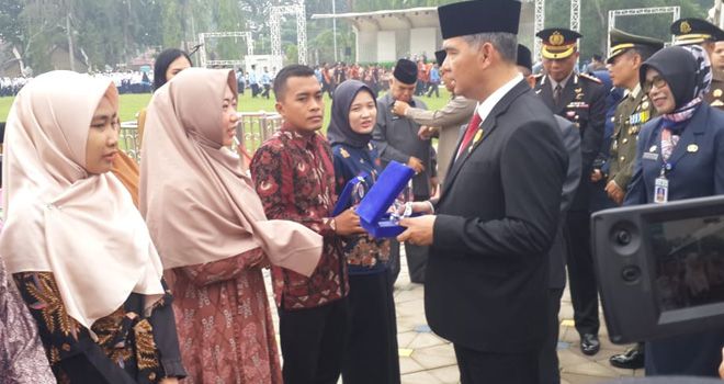 Wali kota Jambi Sy Fasha, Di Acara Peringatan hari sumpah pemuda, Senin (28/10).