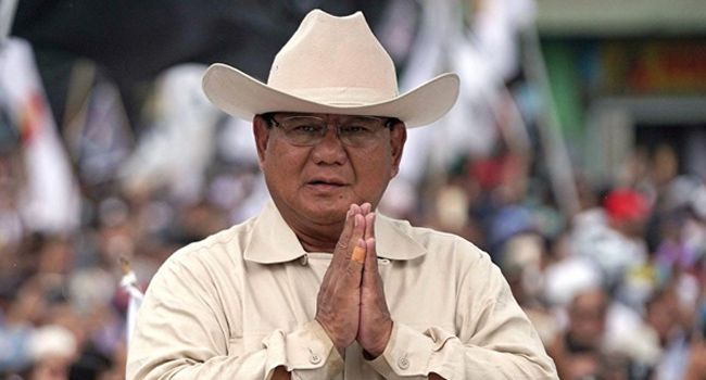 Menteri Pertahanan, Prabowo Subianto.