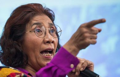 Mantan Menteri Kelautan dan Perikanan Kabinet Kerja 2014-2019, Susi Pudjiastuti.