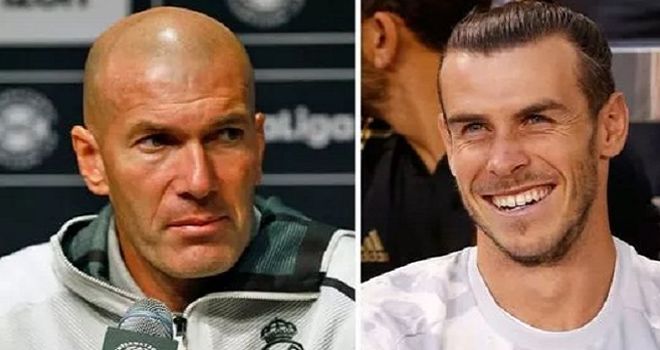 Zinedine Zidane dan Gareth Bale.