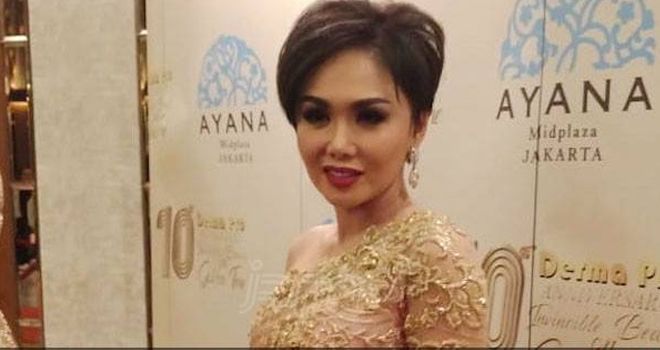 Yuni Shara ditemui di kawasan Jakarta Pusat.
