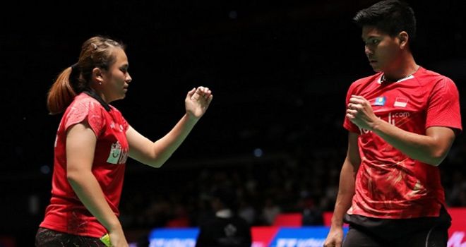 Ganda campuran Indonesia, Praveen Jordan/Melati Daeva Oktavianti. 