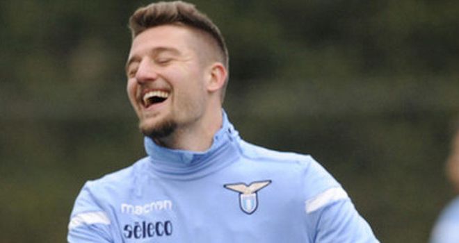 Gelandang Lazio, Sergej Milinkovic-Savic.
