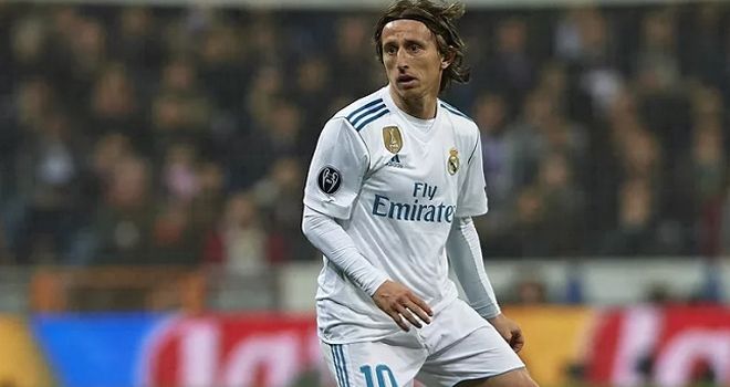 Gelandang Real Madrid dan Kroasia, Luka Modric.
