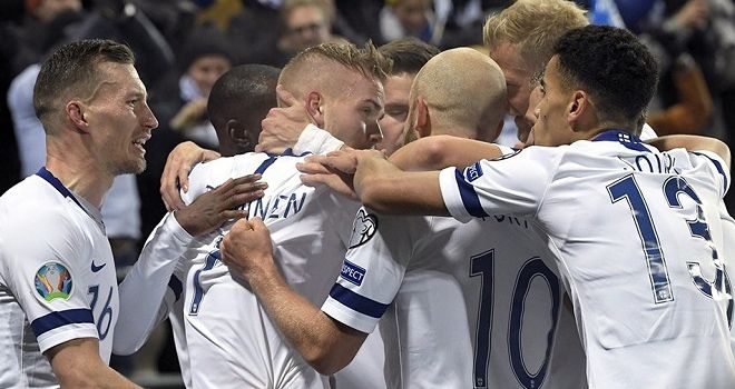 Timnas Finlandia mengalahkan Liechtenstein 3-0, di Telia 5G-Areena (Helsinki), Sabtu (16/11/2019) dini hari WIB.