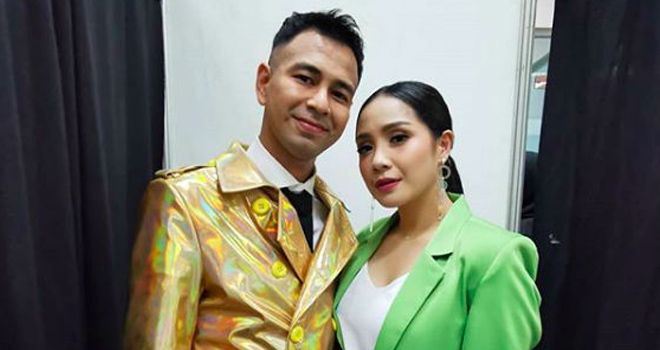 Raffi Ahmad bersama istrinya, Nagita Slavina. 