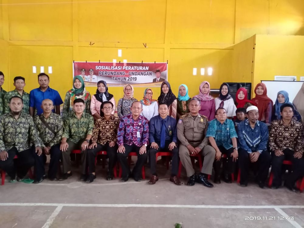 Ketua PN Kuala Tungkal Jadi Narasumber Sosialisasi Perundang Undangan dan E-Litigasi.

